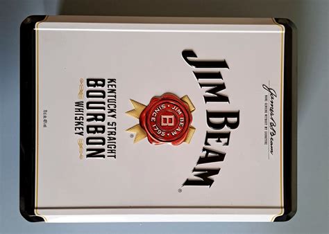 Original rare tin empty Jim Beam box 